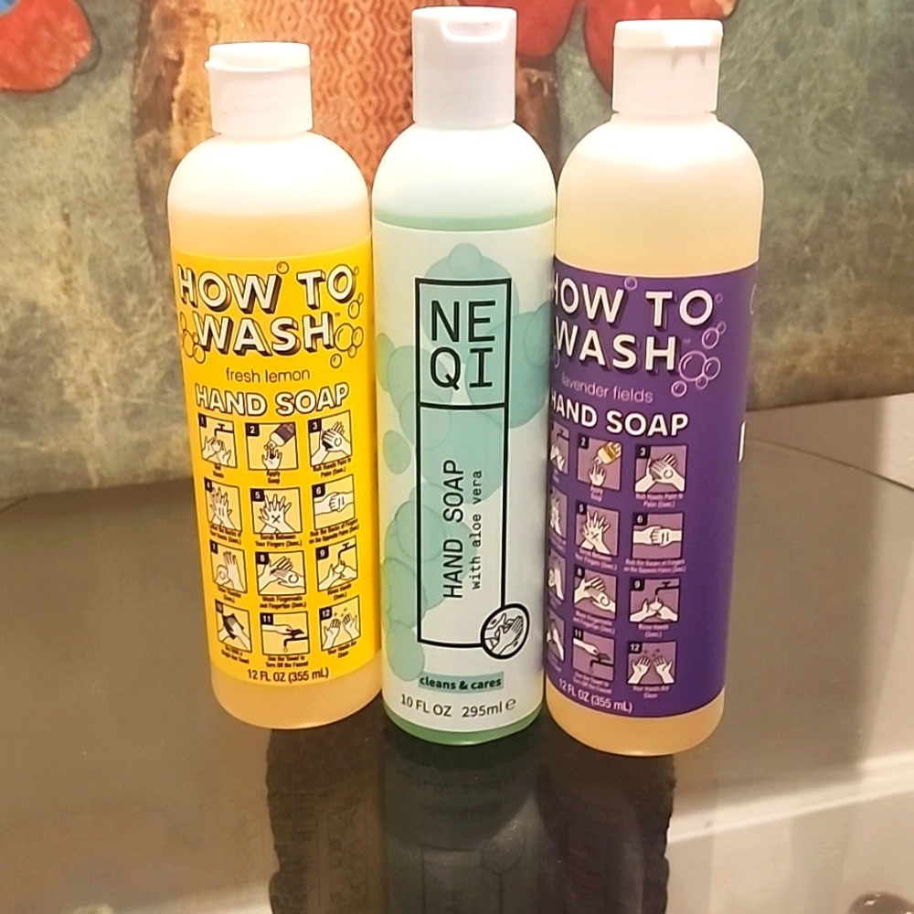 HOW TO WASH & OR NEQI w/ALOE VERA HAND SOAP Natural Soaps. ALL 3